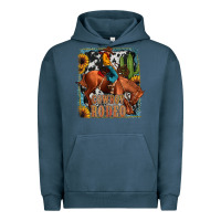 Pigment Midnight Navy cowboy rodeo Urban Hoodie - JahusDesignShop