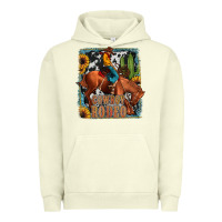 Pigment Pistachio cowboy rodeo Urban Hoodie - JahusDesignShop