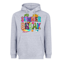 Heather Grey summer break Heavyweight Hoodie - RanaPortraitStore