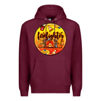 Burgundy firefighter coasters Premium Hoodie - AdoDesignShop