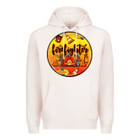 Pale Pink firefighter coasters Premium Hoodie - AdoDesignShop