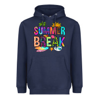 Navy summer break Heavyweight Hoodie - RanaPortraitStore