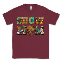 Burgundy show mom scottish cattle Classic Tee - BarkalooDesign