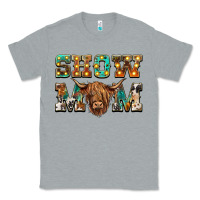 Heather Grey show mom scottish cattle Classic Tee - BarkalooDesign