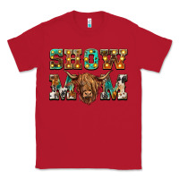 Red show mom scottish cattle Classic Tee - BarkalooDesign
