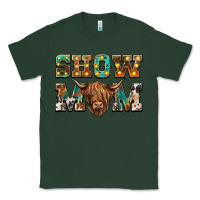 Sports Green show mom scottish cattle Classic Tee - BarkalooDesign
