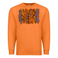 Carrot basketball brushstroke Premium Sweatshirt - Zillion Design Studio
