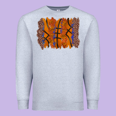 Basketball Brushstroke Premium Sweatshirt Designed By Zillion Design Studio