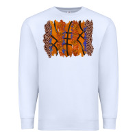 White basketball brushstroke Premium Sweatshirt - Zillion Design Studio