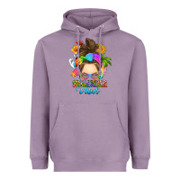 Lavender messy bun summer vibes Heavyweight Hoodie - RanaPortraitStore