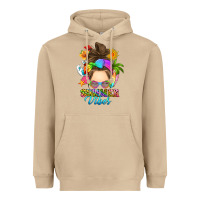 Mushroom messy bun summer vibes Heavyweight Hoodie - RanaPortraitStore