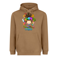 Toasted Coconut messy bun summer vibes Heavyweight Hoodie - RanaPortraitStore