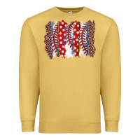 Antique Gold baseball brushstroke Premium Sweatshirt - Zillion Design Studio