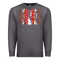 Charcoal Heather baseball brushstroke Premium Sweatshirt - Zillion Design Studio