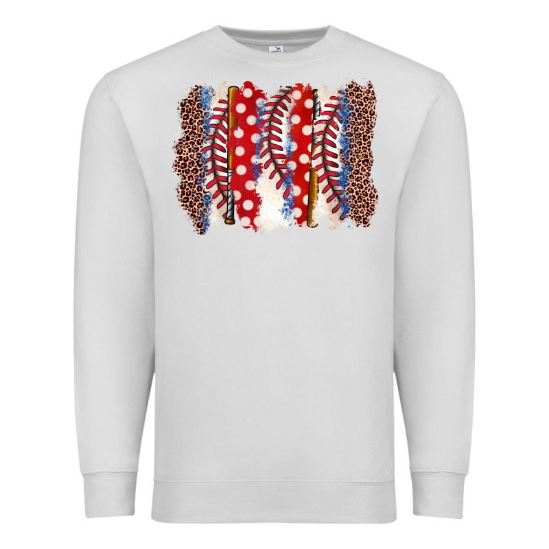 Baseball Brushstroke Premium Sweatshirt by Zillion Design Studio | Teevron