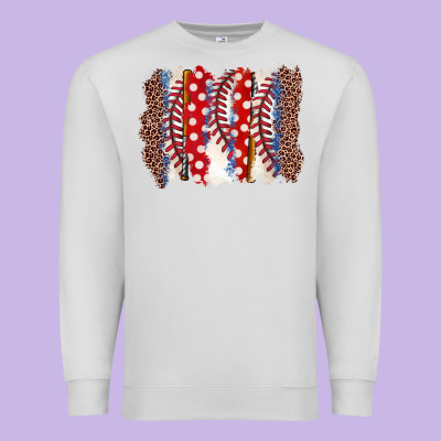 Baseball Brushstroke Premium Sweatshirt Designed By Zillion Design Studio