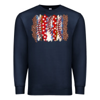 Navy baseball brushstroke Premium Sweatshirt - Zillion Design Studio