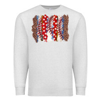 Oatmeal Heather baseball brushstroke Premium Sweatshirt - Zillion Design Studio