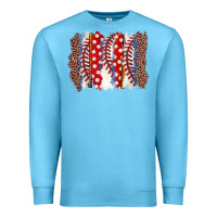Ocean Blue baseball brushstroke Premium Sweatshirt - Zillion Design Studio