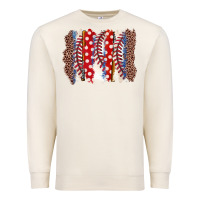 Sandshell baseball brushstroke Premium Sweatshirt - Zillion Design Studio