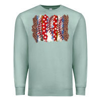 Seafoam baseball brushstroke Premium Sweatshirt - Zillion Design Studio
