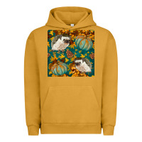 Pigment Peanut Butter hedgehog and pumpkins seamless pattern Urban Hoodie - BundleAndBundleShop