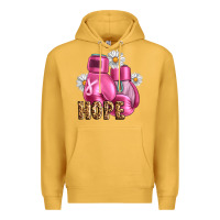 Mustard Breast Cancer Boxing Gloves Premium Hoodie - Artiststas