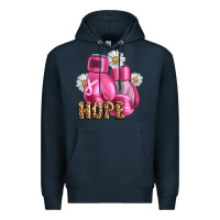 Navy Breast Cancer Boxing Gloves Premium Hoodie - Artiststas