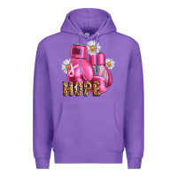 Purple Breast Cancer Boxing Gloves Premium Hoodie - Artiststas