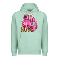 Seafoam Breast Cancer Boxing Gloves Premium Hoodie - Artiststas
