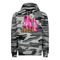 Slate Camo Breast Cancer Boxing Gloves Premium Hoodie - Artiststas