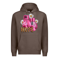Coffee Breast Cancer Boxing Gloves Premium Hoodie - Artiststas