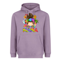 Lavender messy bun mama summer Heavyweight Hoodie - RanaPortraitStore