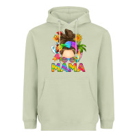Matcha messy bun mama summer Heavyweight Hoodie - RanaPortraitStore