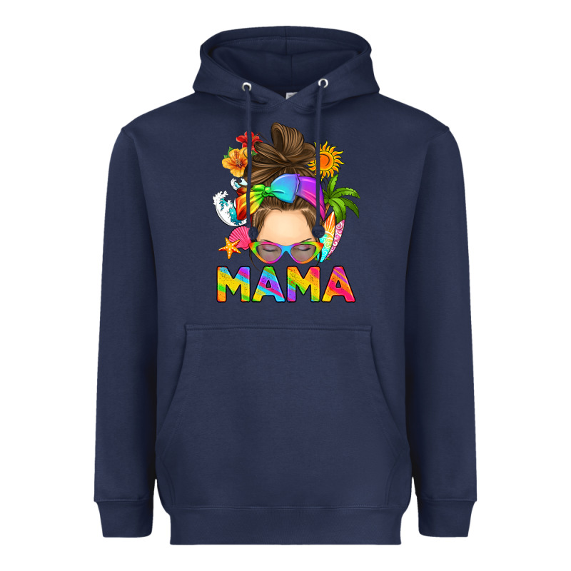 Messy Bun Mama Summer Heavyweight Hoodie by RanaPortraitStore | Teevron