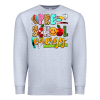 Heather Grey pre school energy Premium Sweatshirt - texasbilliewilder
