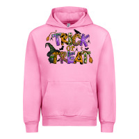 Fuchsia Pink trick or treat Urban Hoodie - BundleAndBundleShop