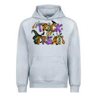 Heather Grey trick or treat Urban Hoodie - BundleAndBundleShop
