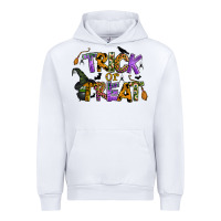 White trick or treat Urban Hoodie - BundleAndBundleShop