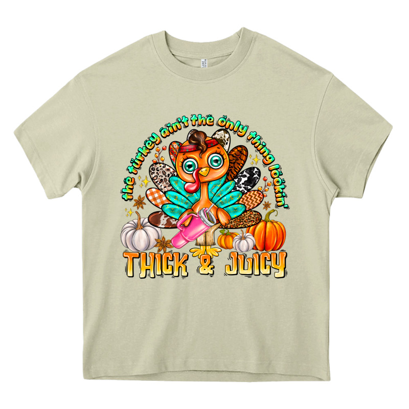 The Turkey Ain’t The Only Thing Lookin Thick & J Heavy Core Tee by CowhideDigitalArt | Teevron