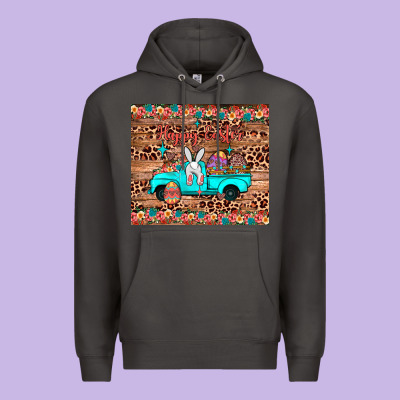 Happy Easter Truck Premium Hoodie Designed By Jahusdesignshop