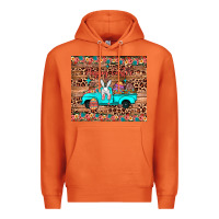 Carrot happy easter truck Premium Hoodie - JahusDesignShop