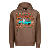 Chestnut happy easter truck Premium Hoodie - JahusDesignShop