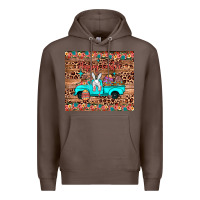 Coffee happy easter truck Premium Hoodie - JahusDesignShop