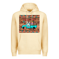 Pina Colada happy easter truck Premium Hoodie - JahusDesignShop