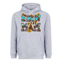 Heather Grey show mom horse Heavyweight Hoodie - RanaPortraitStore