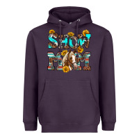 Plum show mom horse Heavyweight Hoodie - RanaPortraitStore