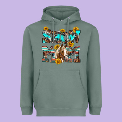 Heavyweight Hoodie show mom horse