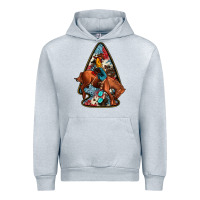 Heather Grey arrowhead rodeo Urban Hoodie - JahusDesignShop