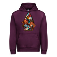 Mauve Wine arrowhead rodeo Urban Hoodie - JahusDesignShop